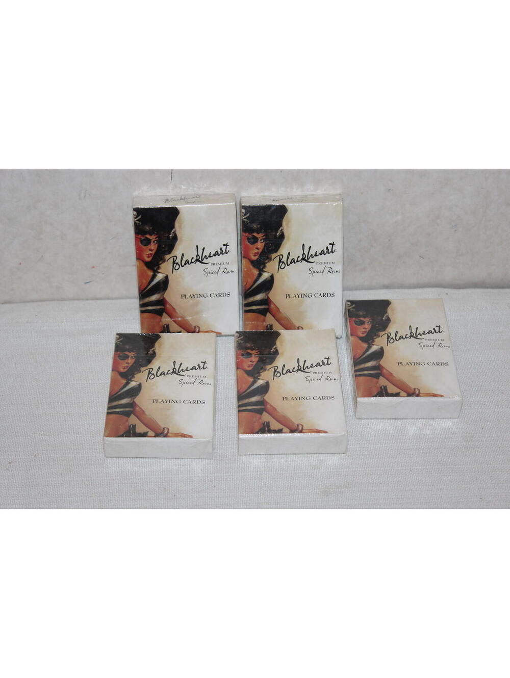 NEW Blackheart Spiced Rum Playing Cards Set - 5 Sets